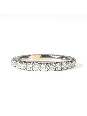 Cartier Etain Cell de Wedding Ring Etincelle de Band Silver Full Eternity